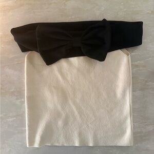 Maeve Black and Cream Bow Tank Sz S